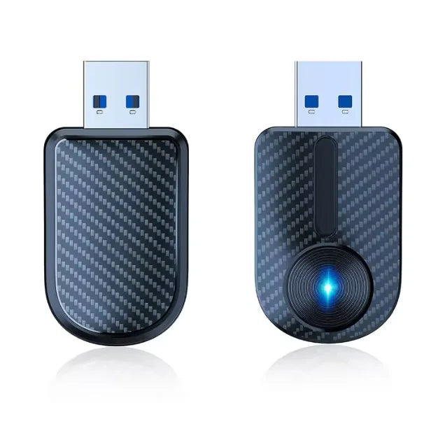 New 2 in 1 Wireless Carplay Adapter&Android Auto Wireless Adapter, 5Ghz Wifi Type-C/Usb Plug Play Carplay Wireless