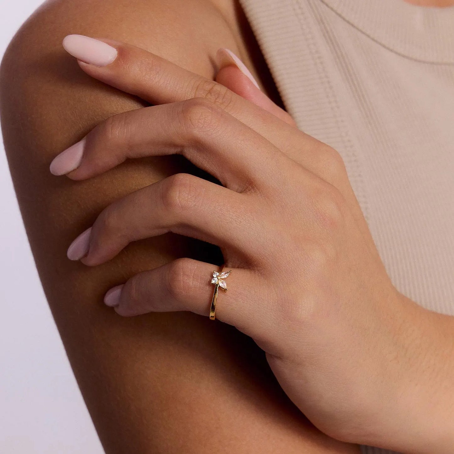 Diamond Butterfly Ring, Minimalist Butterfly Ring, Pave Butterfly Ring, Exquisite Butterfly Ring, Christmas Gift